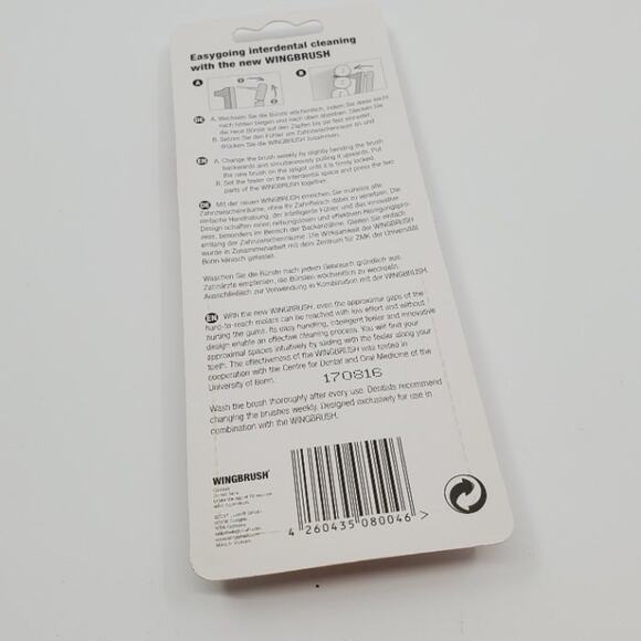 Wingbrush 8X Interdental Brush Heads Attachments Refill Set ISO 0 New, sealed - Picture 6 of 8